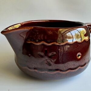 Vintage Marcrest Daisy Dot Brown Stoneware Creamer